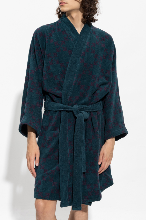 OffWhite Bathrobe with logo Men's Clothing Vitkac